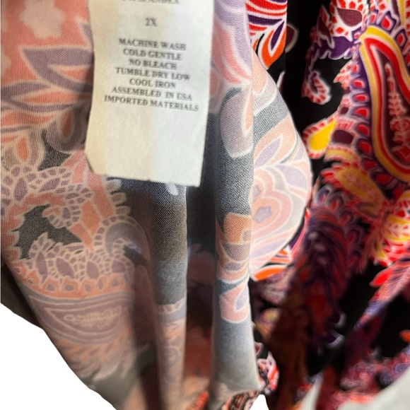 NWOT Short sleeve dress multi colour. 42” from the shoulder to the bottom - Picture 6 of 7